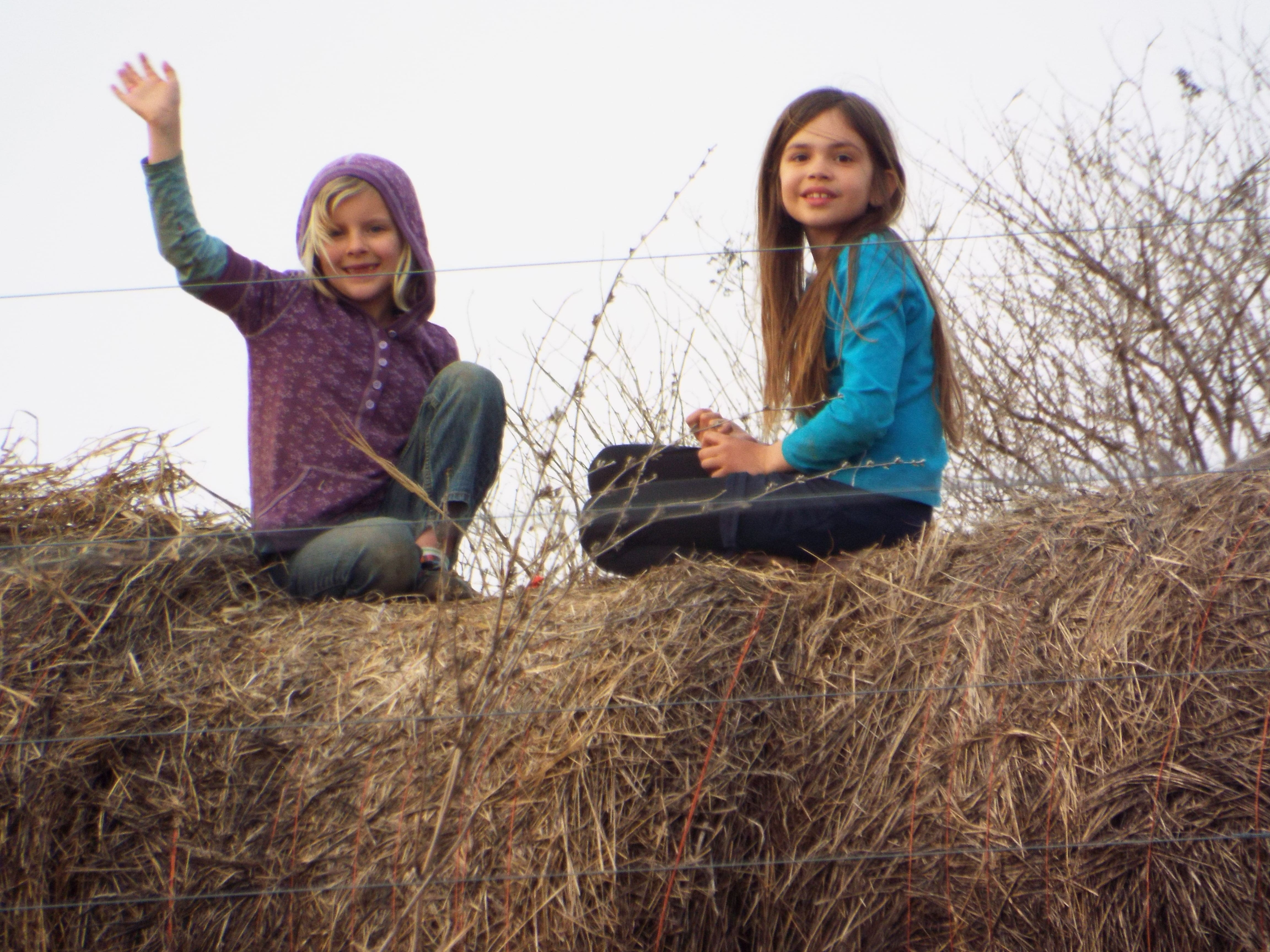 Allie and Hazel found good seats for the show.