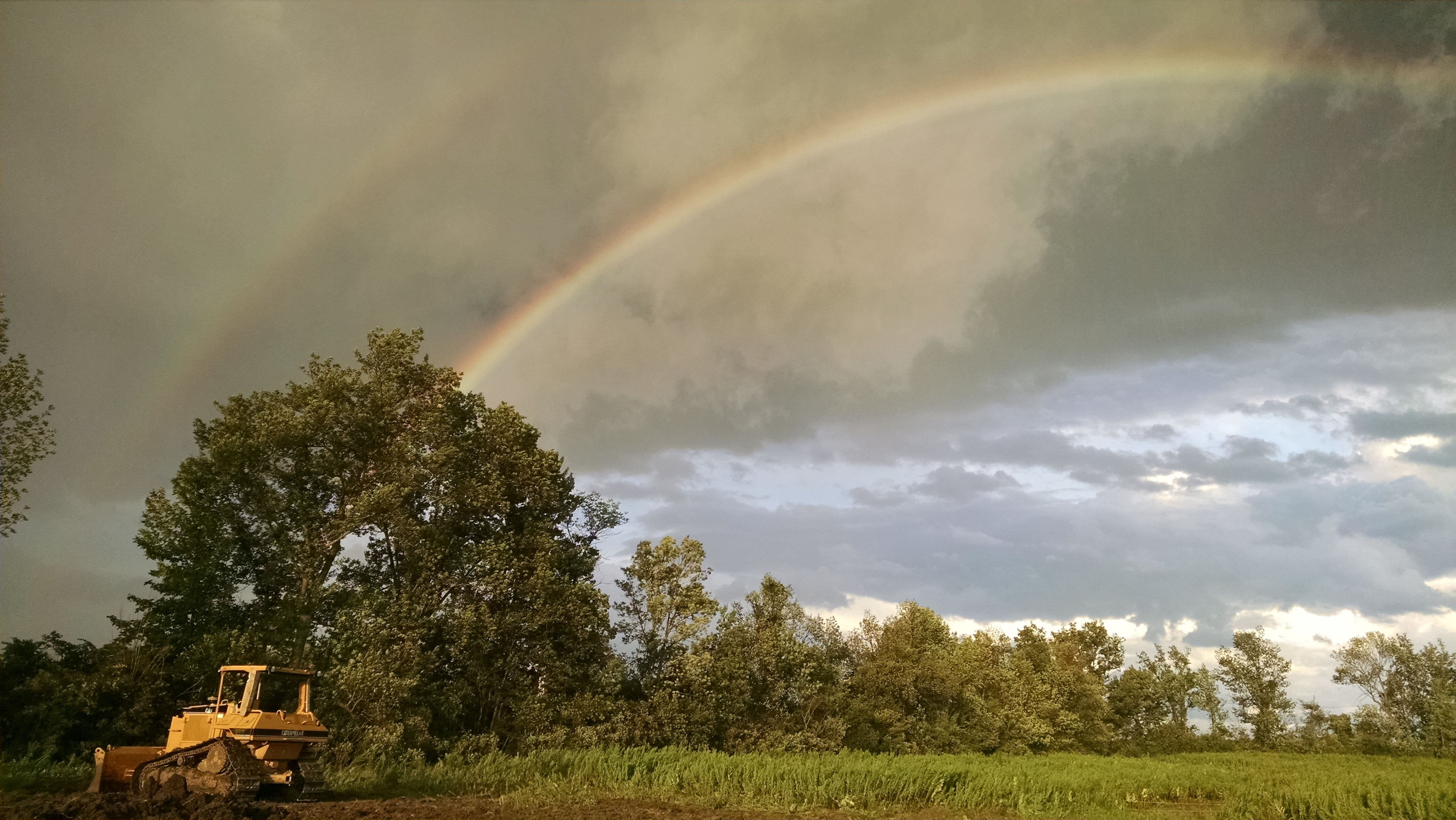 Apparently there's a Caterpillar D6 at the end of the rainbow.