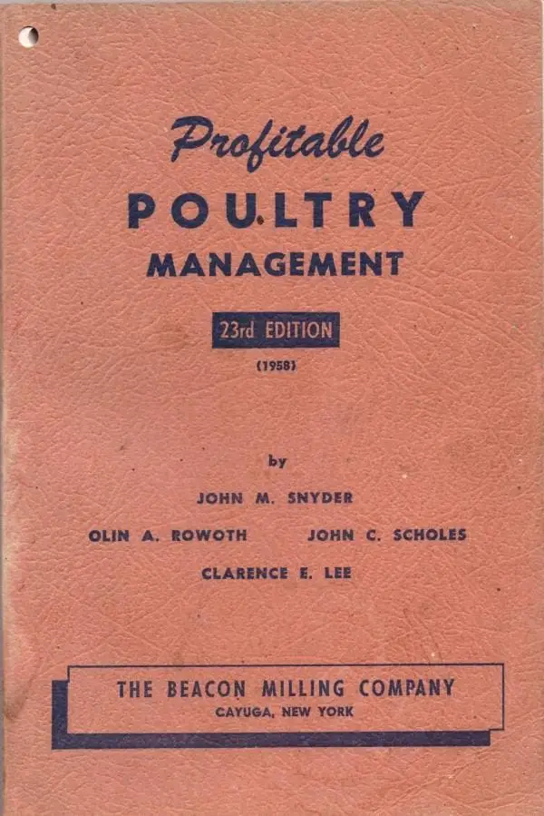 Cover of the the book Profitable Poultry Management, in which I was surprised to learn just how deep is the connection between New York and pasture raised poultry.